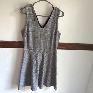 Banana Republic plaid pinafore dress